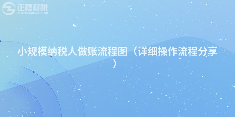 小规模纳税人做账流程图(详细操作流程分享)